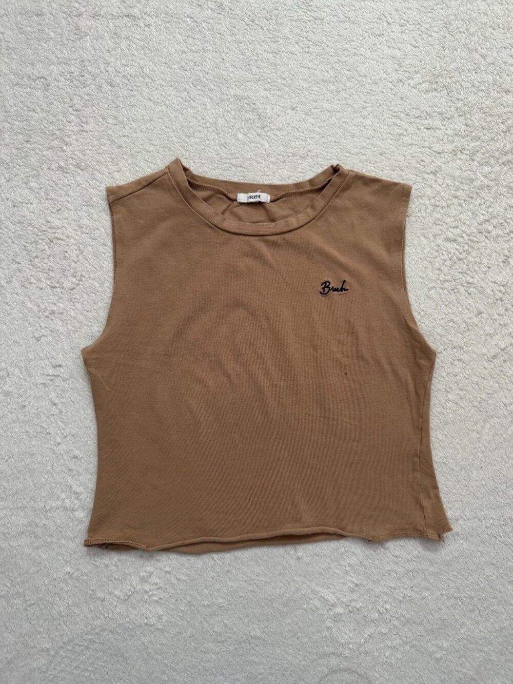 Ardene Sleeveless Cropped Top - Brown